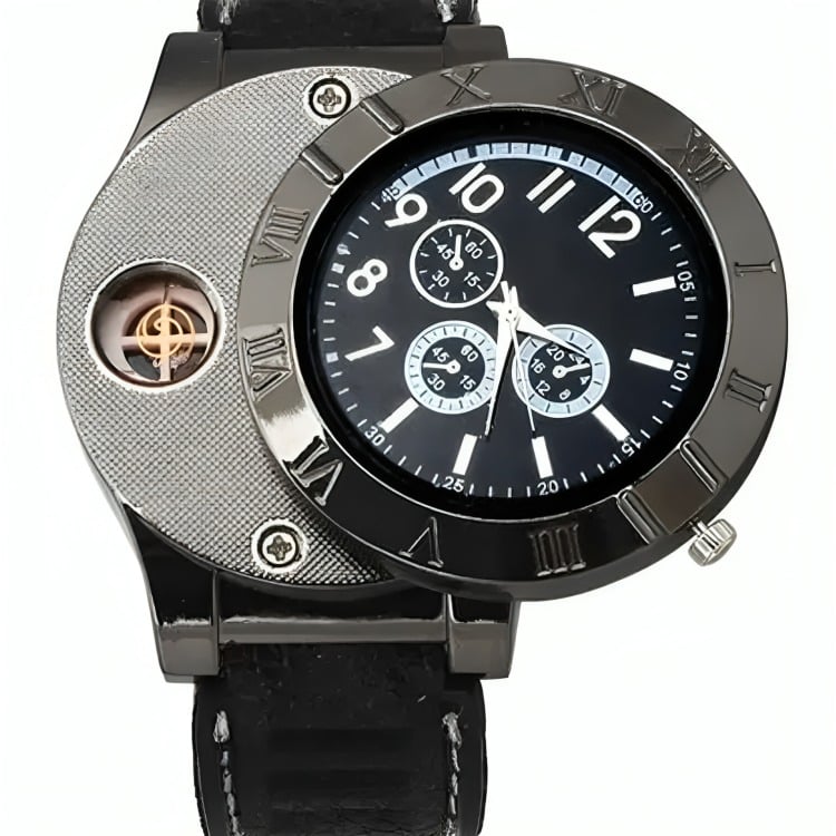 RELOJ HOMBRE PULSERA CON ENCENDEDOR RECARGABLE - 3