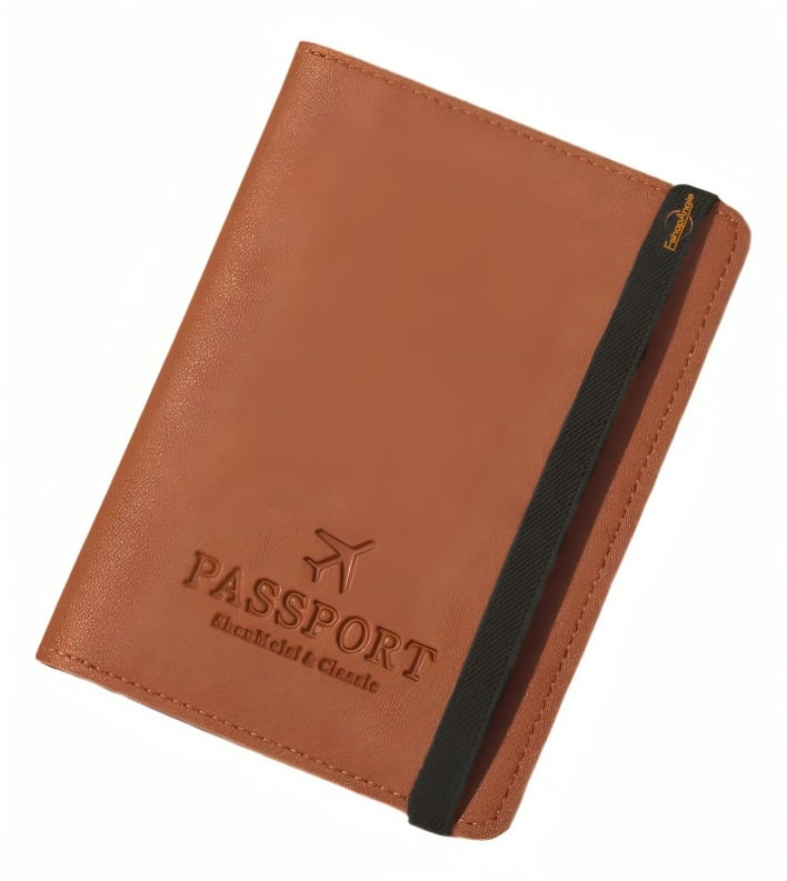 PORTA PASAPORTE DOCUMENTOS FUNDA PROTECTORA VIAJE CON RFID - 1