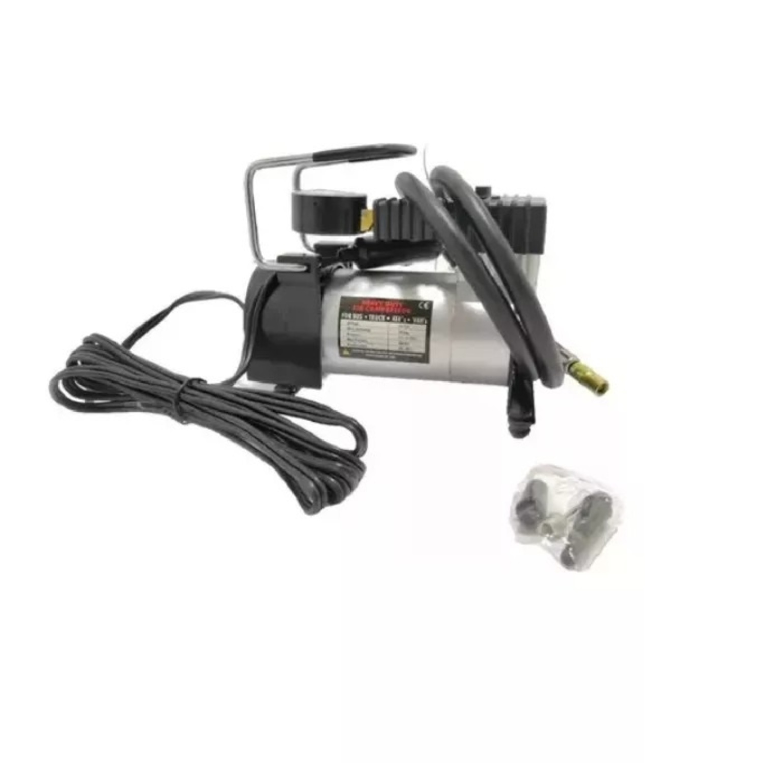 COMPRESOR AUTOMOVIL MOTO 12V 120 PSI 35 L/ MIN. C128 NEGRO - 5