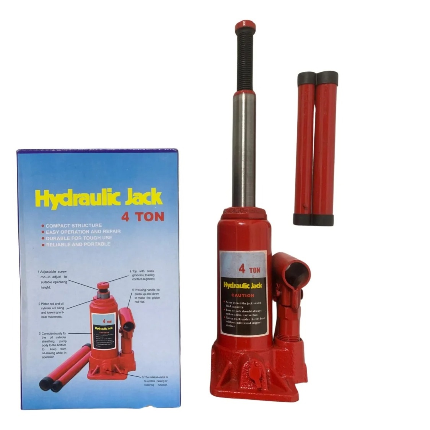 GATO HIDRAULICO DE BOTELLA 6 TONELADAS HYDRAULIC JACK - 1