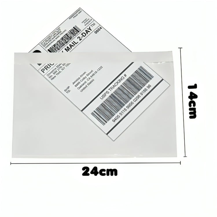 PACK 100 SOBRE TRANSPARENTE ADHESIVO IMPERMEABLE ENVIOS - 1