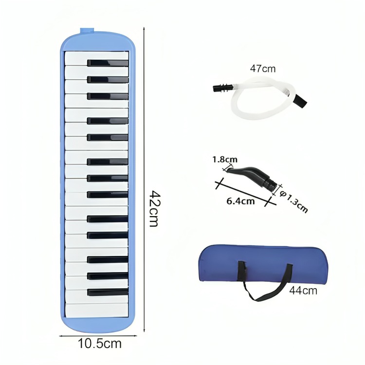 MELODICA TECLADO 32 NOTAS + BOQUILLA + ESTUCHE MALETIN - 2
