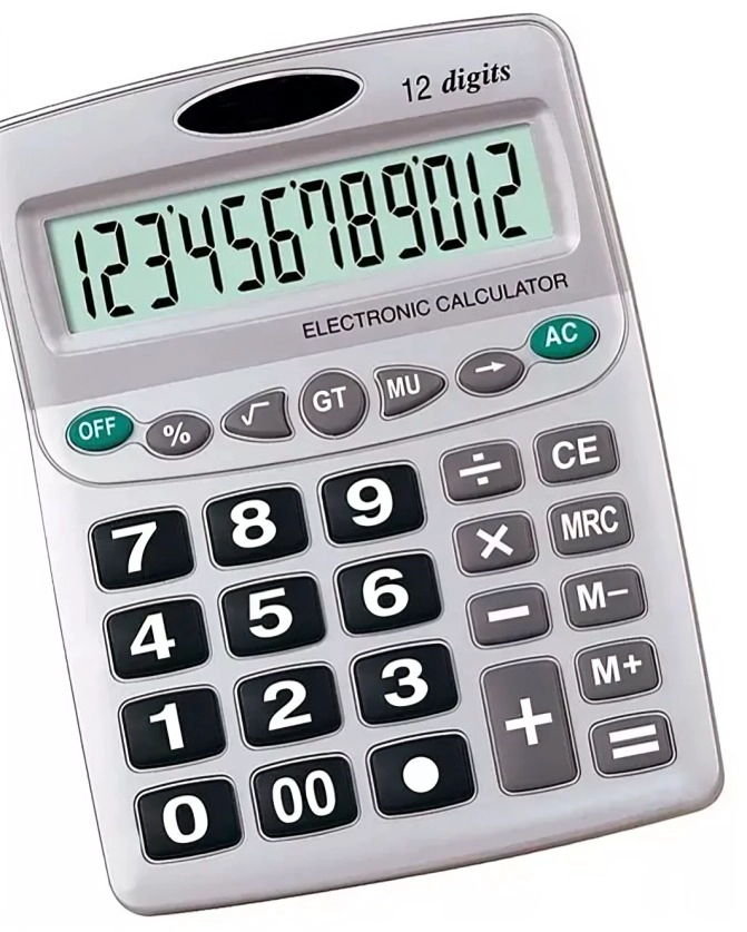 CALCULADORA DE NUMEROS GRANDES 12 DIGITOS - 1