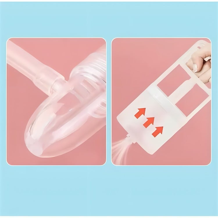 ASPIRADOR NASAL PARA BEBES NIÑOS SACA MOCOS CON DEPOSITO TRANSPARENTE - 1