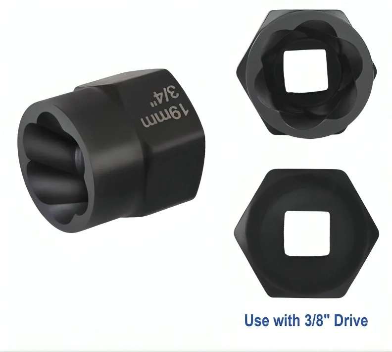 KIT DE DADOS HERRAMIENTAS JUEGO DADOS EXTRACTORES 1/4 A 19MM - 2