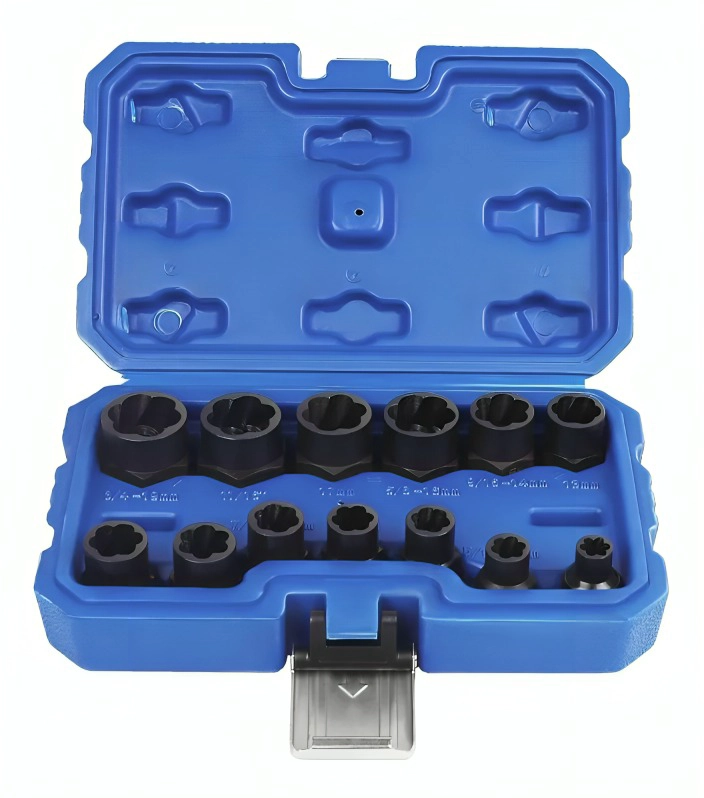 KIT DE DADOS HERRAMIENTAS JUEGO DADOS EXTRACTORES 1/4 A 19MM - 3