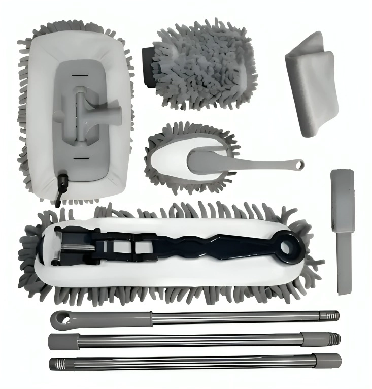 KIT CEPILLOS DE MICROFIBRA AUTO HOGAR INTERIOR Y EXTERIOR - 3