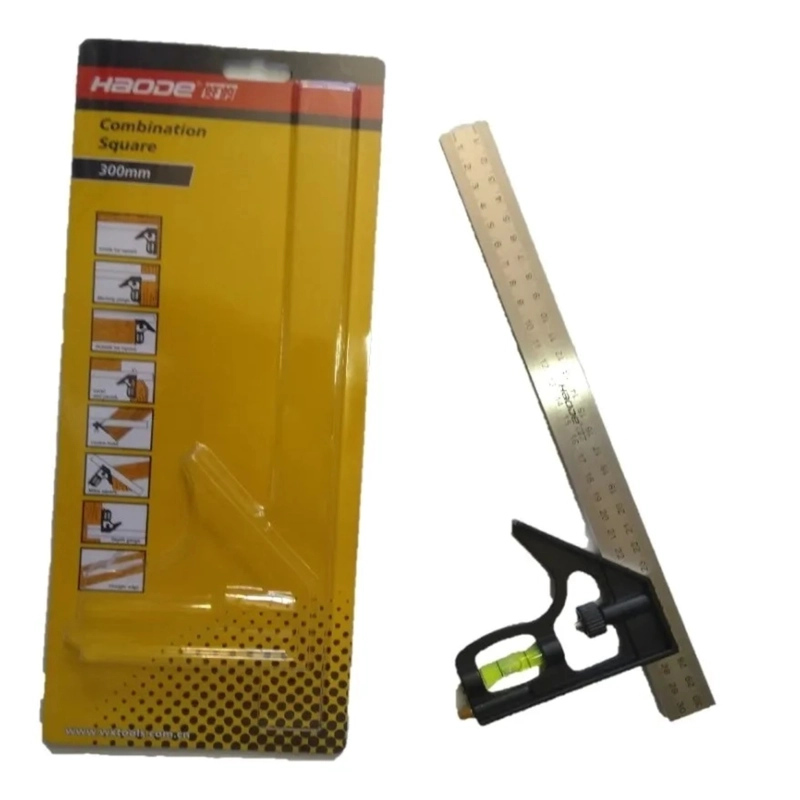 PACK X 3 ESCUADRA AJUSTABLE CON NIVEL Y AGUJA DE MARCA - 1