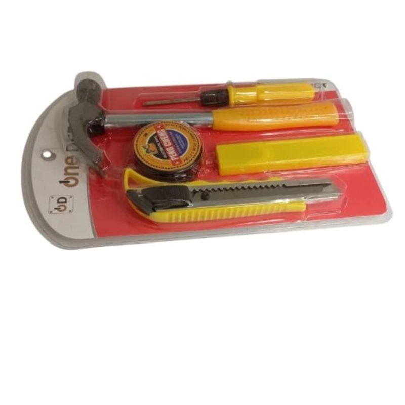 PACK X 3 SET HERRAMIENTAS MANUALES DESTORNILLADOR MARTILLO 5 PIEZAS - 4