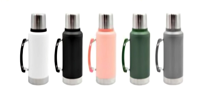 BOTELLA TE RMICA 1L DOBLE CAPA INOX - MANTIENE FRIO Y CALOR - 1