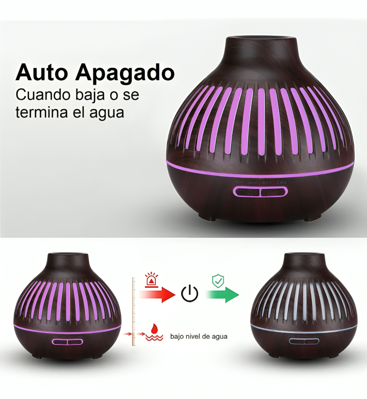 GENÉRICO HUMIDIFICADOR DE AIRE CON DIFUSOR DE ACEITES ESENCIALES