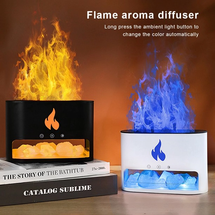 DIFUSOR DE AROMATERAPIA CON LLAMA DE FUEGO DE CHIMENEA - 3