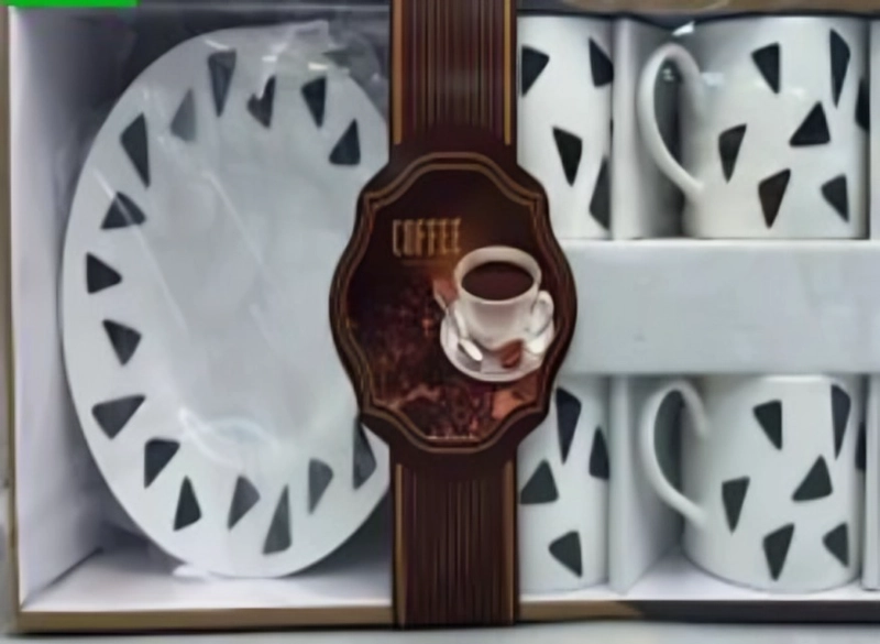 SET DE TAZAS Y PLATOS 6 PIEZAS CON DISEÑO MODERNO - 2