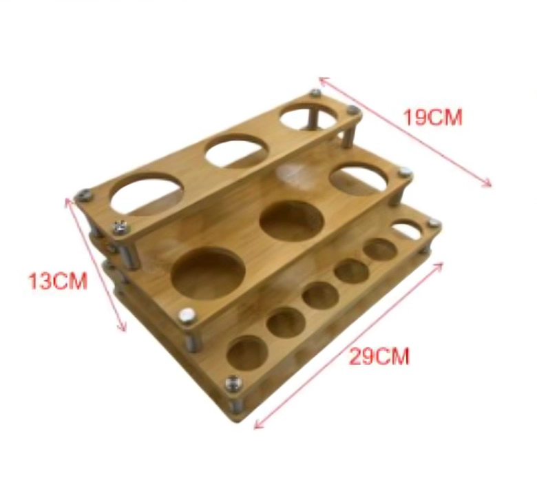 ORGANIZADOR DE ESPECIAS DE MADERA 3 NIVELES - 2