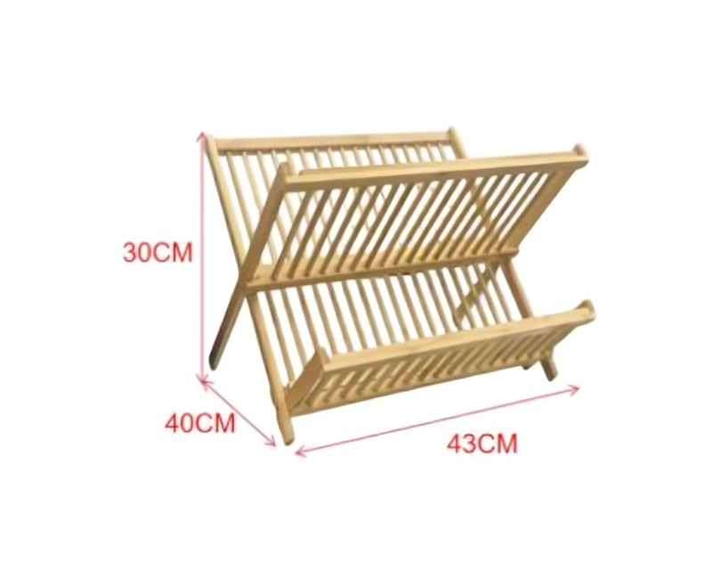 ESCURREPLATOS DE MADERA SECADOR DE PLATOS PARA COCINA - 3