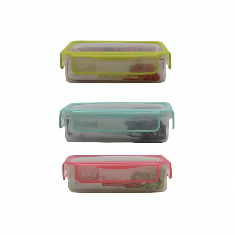 CONTENEDOR HERMETICO PP 1000 ML RECTANGULAR - 2