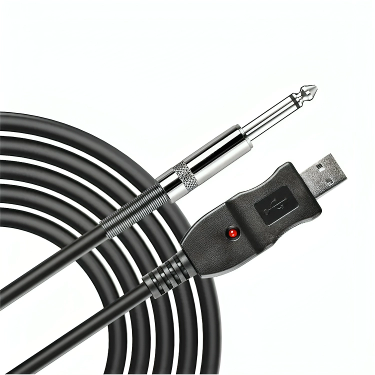 CABLE ADAPTADOR USB PARA GUITARRA PC NOTEBOOK MAC INTERFACE - 2
