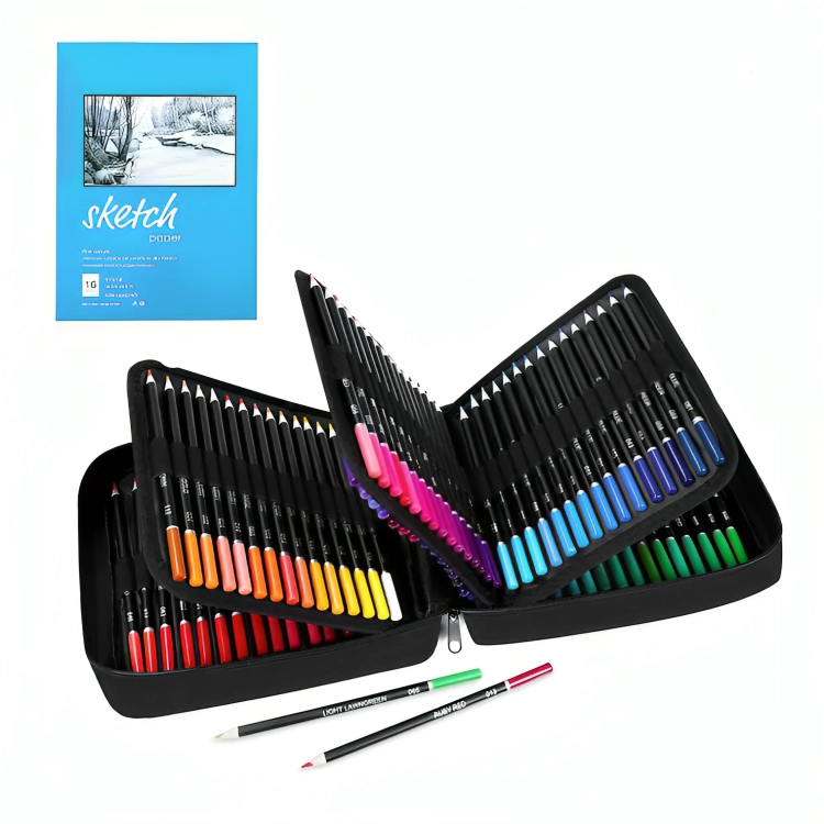 SET 120 LAPICES DE COLORES ARTE PROFESIONAL SKETCH ESTUCHE - 1