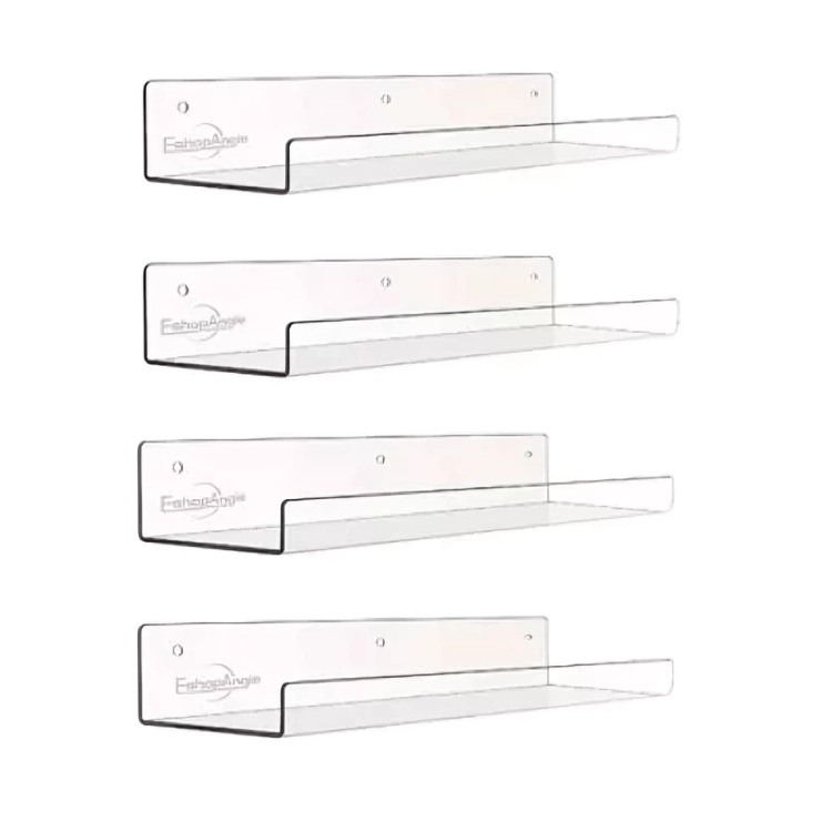 4 REPISAS FLOTANTES ESTANTES FLOTANTES DE ACRILICO GENE RICA - 1