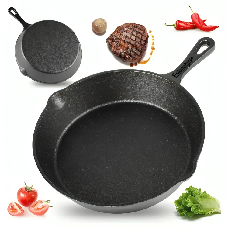 SET DE 3 SARTENES DE HIERRO FUNDIDO 16 20 Y 25CM COCINA - 2