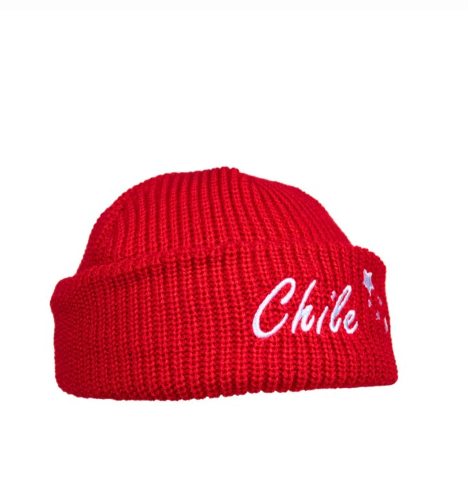 GORRO BEANIE BORDADO DISEÑO CHILE – GORRO TEJIDO UNISEX PARA INVIERNO - 2