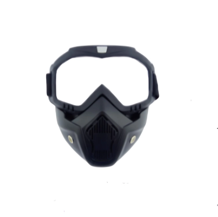ANTIPARRA PARA MOTOCROSS CON MASCARA TRANSPARENTE - 2