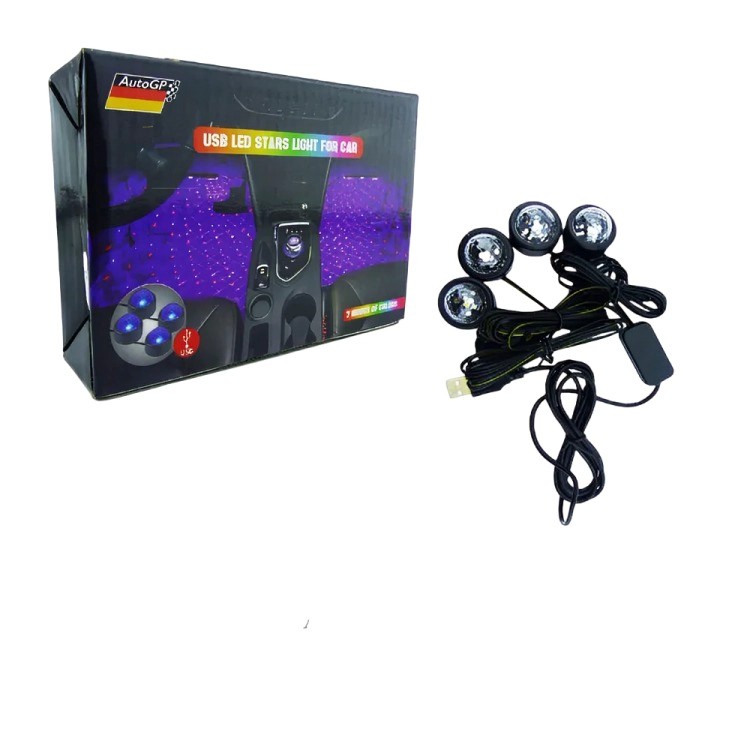 TIRA LED MAGIC RGB PARA INTERIOR DEL AUTO X4 5V - 2