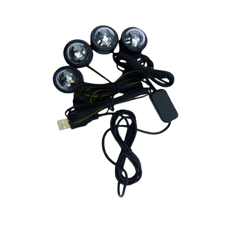 TIRA LED MAGIC RGB PARA INTERIOR DEL AUTO X4 5V - 3