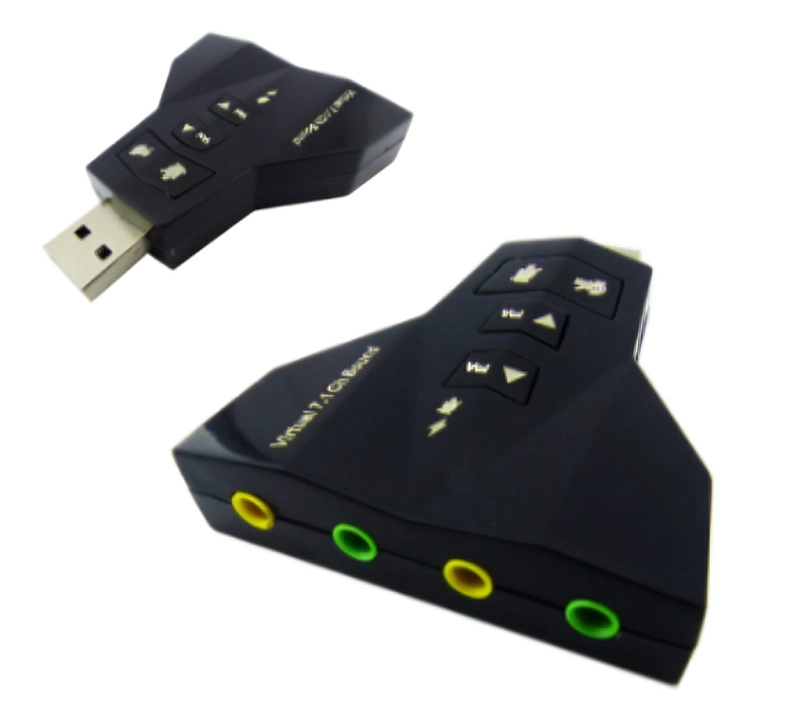 ADAPTADOR 7.1 AUDIO DOBLE A USB - 2