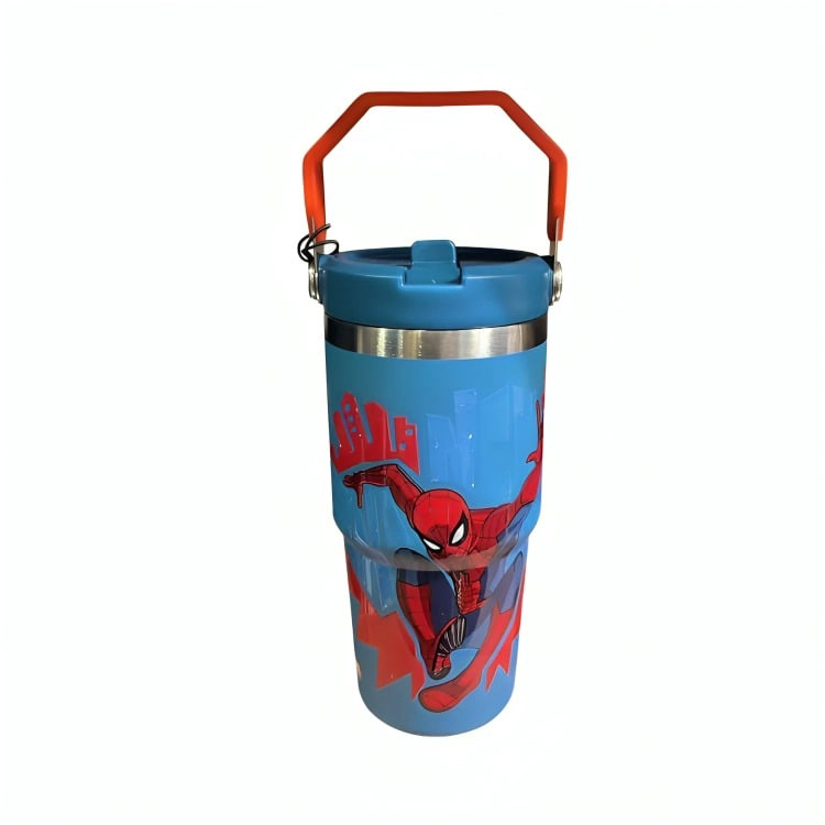 BOTELLA INSULADA CON MANGO 590 ML SPIDER-MAN PELICULA - 1