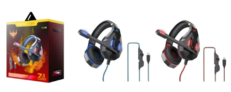 AUDIFONOS HEADSET MULTIMEDIA P6 3.5 MM CON ADAPTADOR OLG0122 - 3