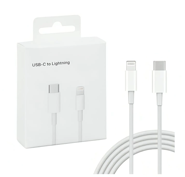 CABLE P/IPHONE A TYPE-C DATOS Y CARGA FAST CHARGE 1 M BLANCA - 2