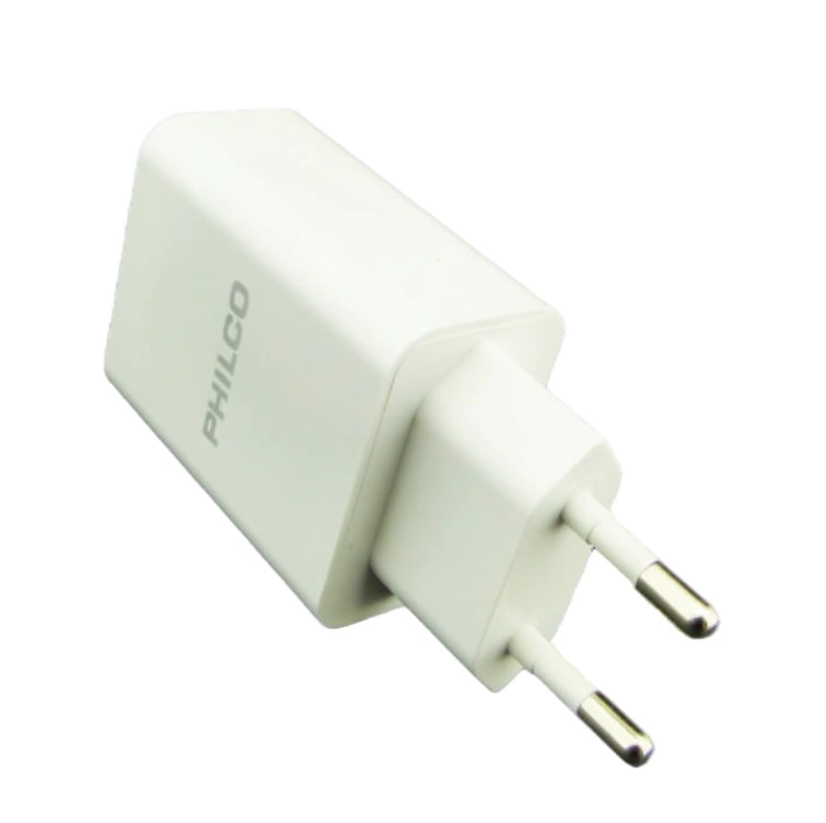 CARGADOR USB DOBLE PHILCO Y CABLE TYPE-C 2.1 AMP MOD.R2109 CARGA RAPIDA - 2
