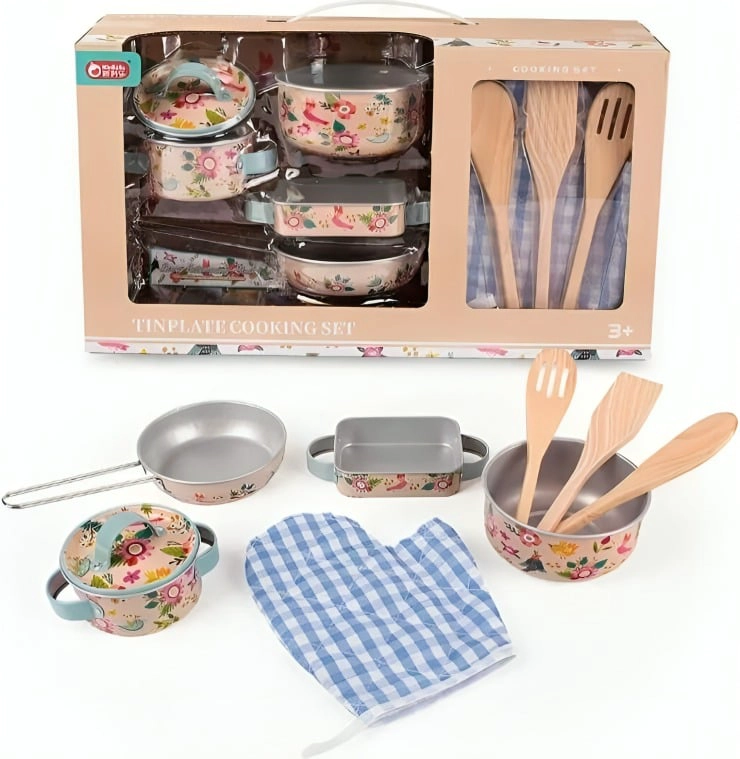 SET DE OLLAS CON ACCESORIOS DE COCINA INFANTIL - 1