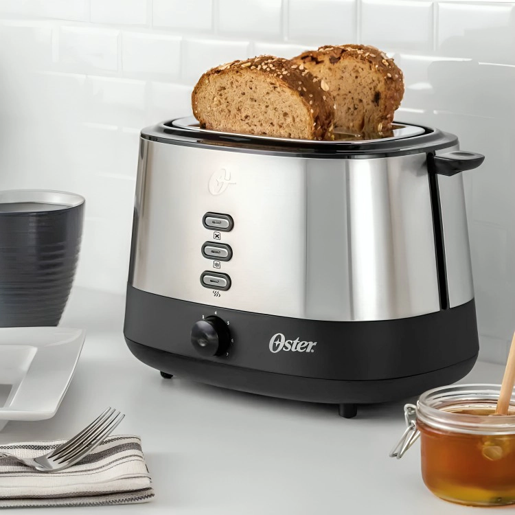 OSTER TOSTADOR OSTER® 2 REBANADAS EN ACERO INOXIDABLE TSSTTR500
