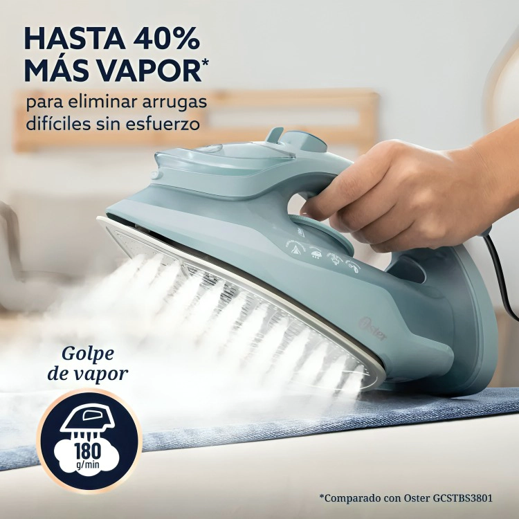 PLANCHA DE VAPOR GCSTAC7001 AEROGLIDE OSTER® 1600W  VERDE CLARO - 1