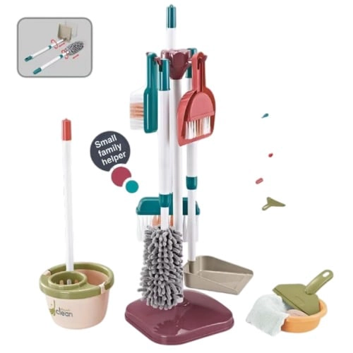 SET DE LIMPIEZA INFANTIL 23 PIEZAS CON ASPIRADORA A PILAS - 2