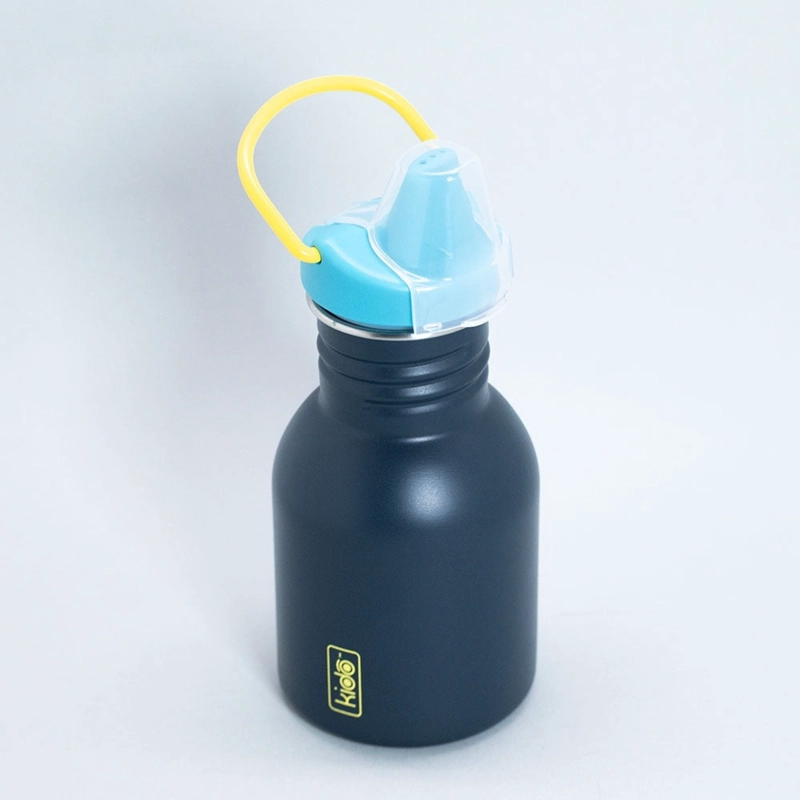 BOTELLA METALICA MANGO 355 ML KIDO NEGRO - 3