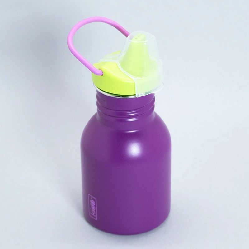 BOTELLA METALICA MANGO 355 ML KIDO MORADO - 3