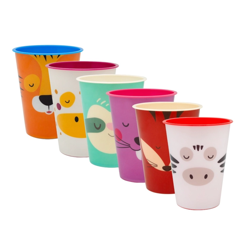 PACK 3 VASOS  PP 450 ML KIDO FUCSIA - 1