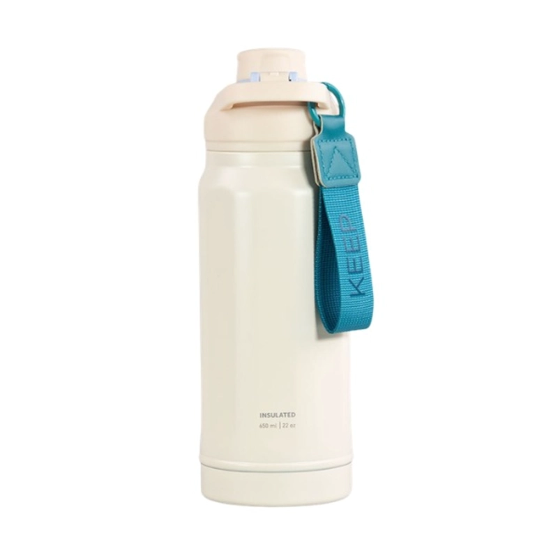 BOTELLA INSULADA STRAP 650ML FLASK KEEP BLANCO - 4