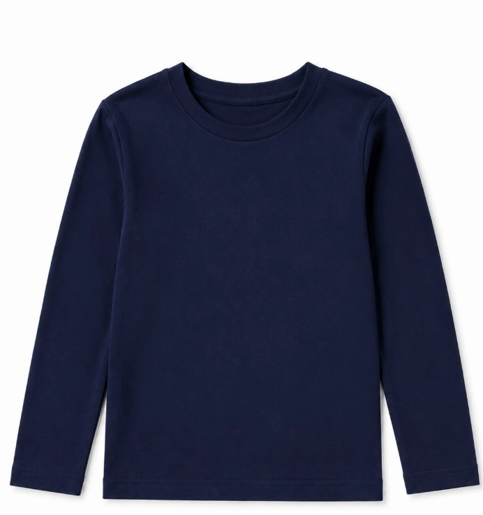 POLERA PRIMERA CAPA INFANTIL TALLA 12AÑOS AZUL OSCURO - 1