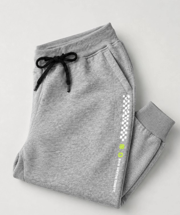 PANTALON JOGGER DEPORTIVO INFANTIL GRIS CLARO  CON BOLSILLOS TALLA 8 - 1