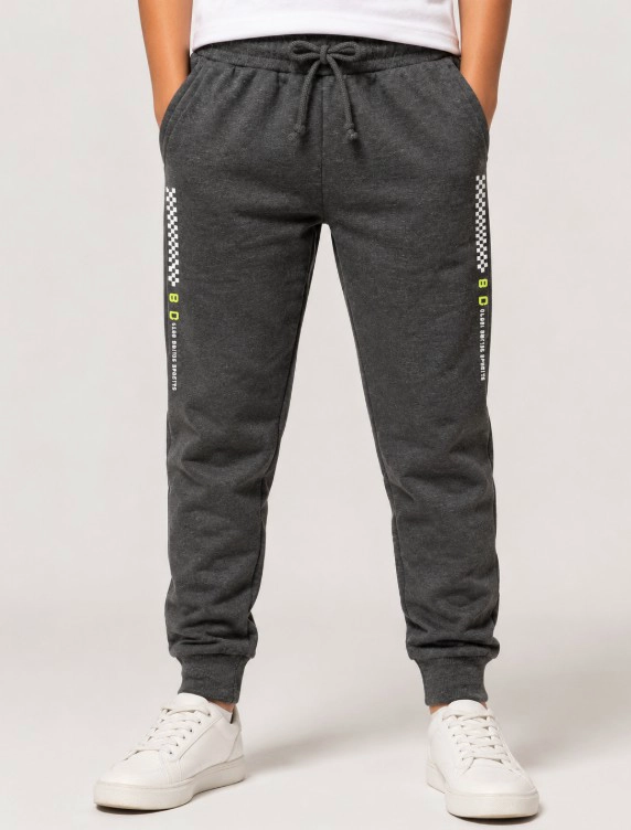 PANTALON JOGGER DEPORTIVO INFANTIL GRIS OSC CON BOLSILLOS TALLA 12 - 2