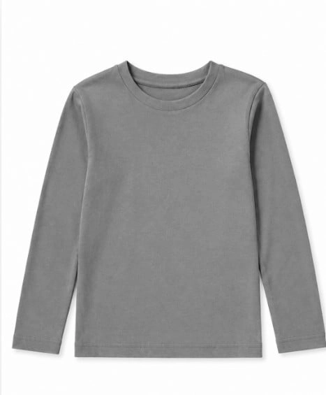 POLERA PRIMERA CAPA INFANTIL TALLA 8 AÑOS GRIS - 1