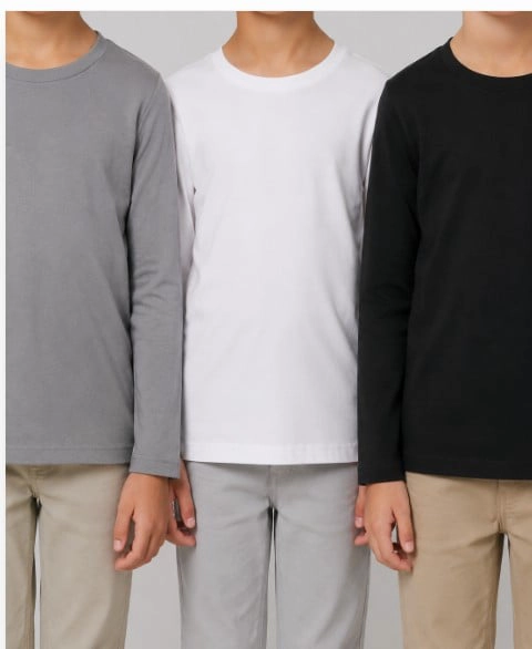 POLERA PRIMERA CAPA INFANTIL TALLA 8 AÑOS GRIS - 2