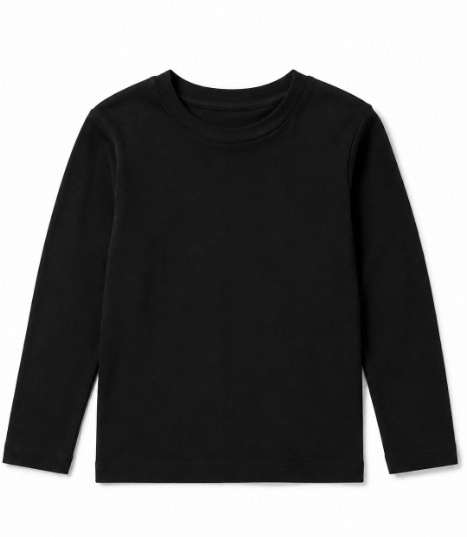 POLERA PRIMERA CAPA INFANTIL TALLA 10AÑO NEGRO - 1