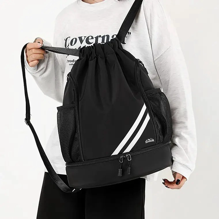 MOCHILA DEPORTIVA IMPERMEABLE DE BALONCESTO BOLSO CON CORDON - 3