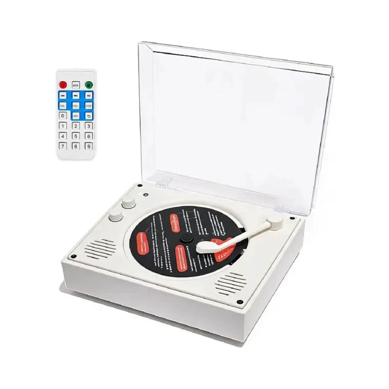 REPRODUCTOR DE DISCO BLUETOOTH USB PORTATIL RETRO - 1