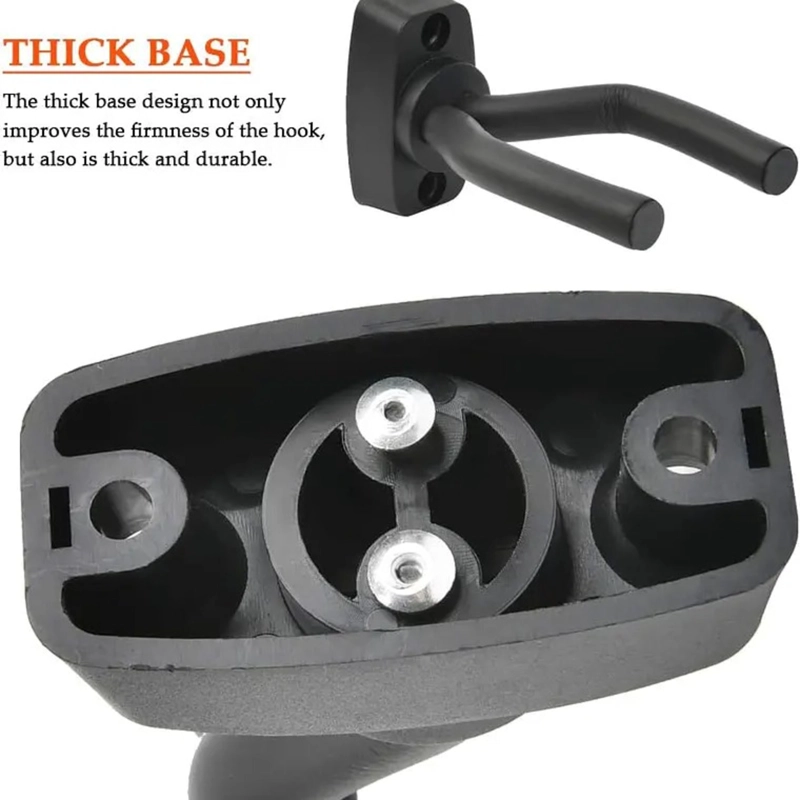 PACK 4 SOPORTE COLGADOR DE PARED PARA GUITARRA ANTICAIDA - 2